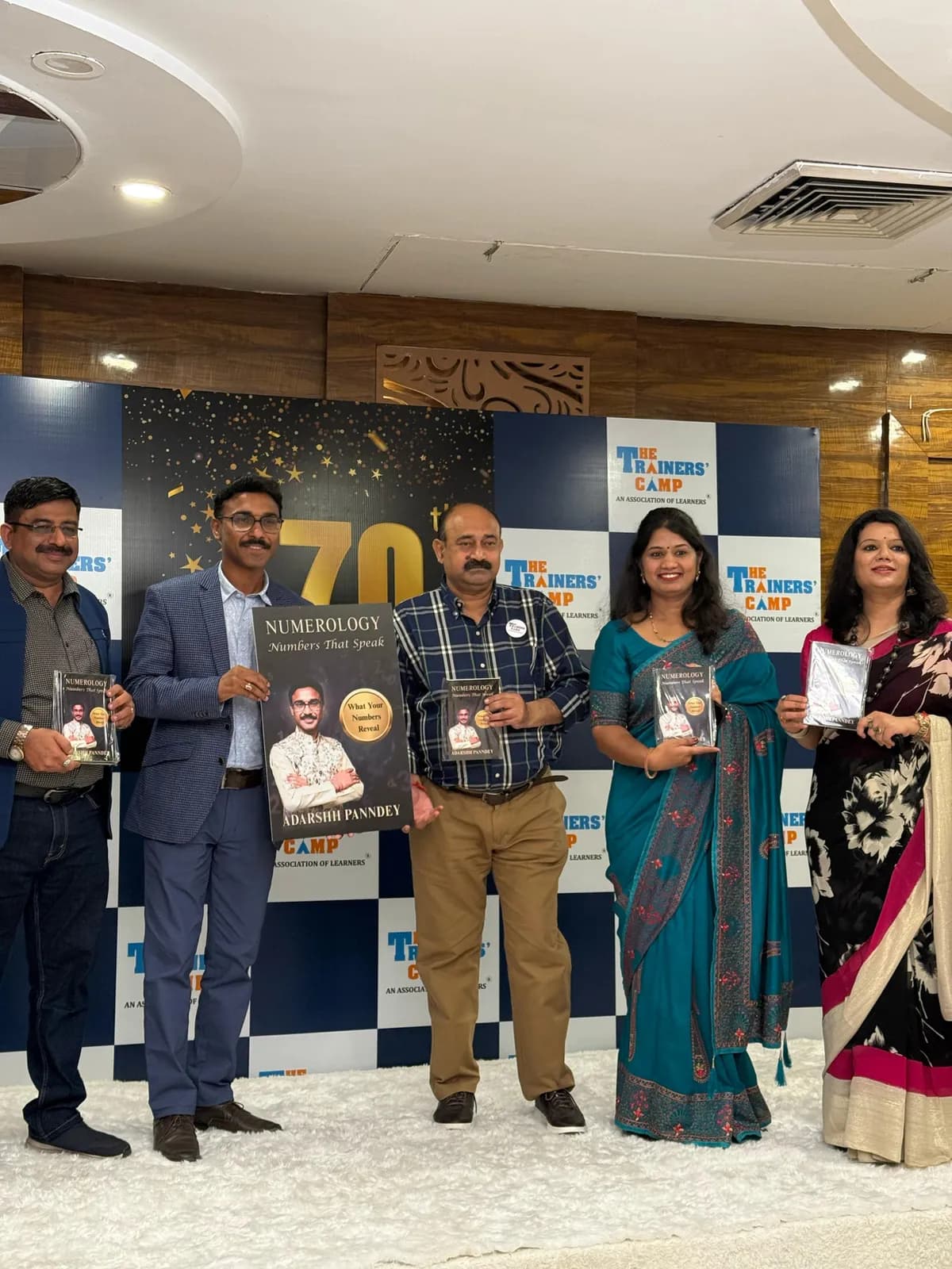 Releasing the book at The Trainers’ Camp