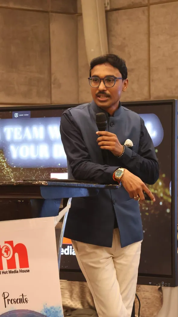 Adarshh Panndey at an event